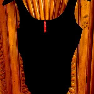 SPANX Thin Layer Black Bodysuit